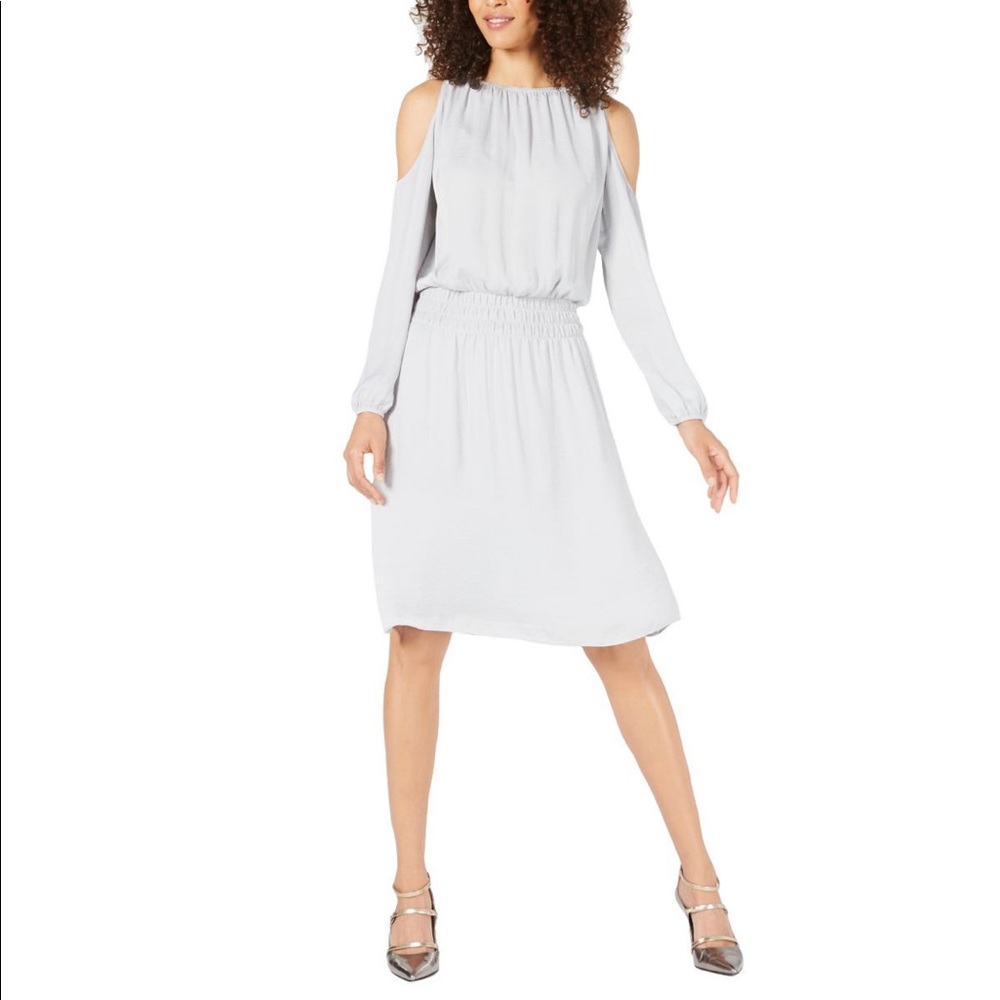 Alfani: Dress Smocked Cold-Shoulder Size XL.
